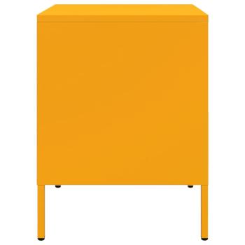Nachttische 2 Stk. Senfgelb 36x39x50,5 cm Stahl