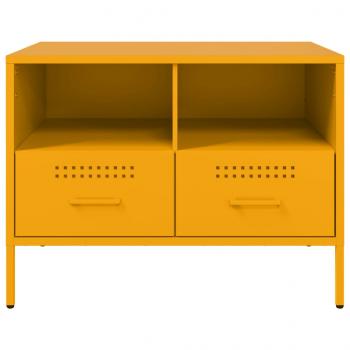 TV-Schränke 2 Stk. Senfgelb 68x39x50,5 cm Stahl