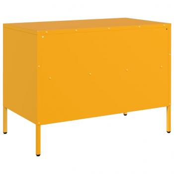 TV-Schränke 2 Stk. Senfgelb 68x39x50,5 cm Stahl