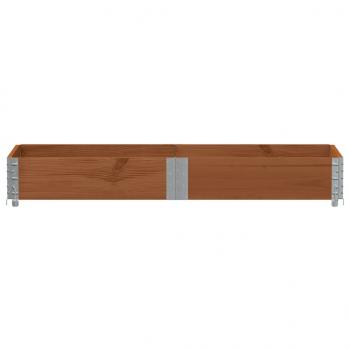 Pflanzkasten Braun 150x50 cm Massivholz Kiefer