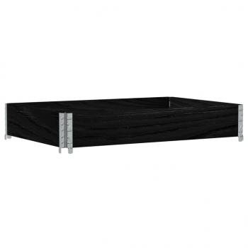 ARDEBO.de - Pflanzkasten Schwarz 120x80 cm Massivholz Kiefer