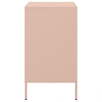 Nachttisch Rosa 36x39x68 cm Stahl