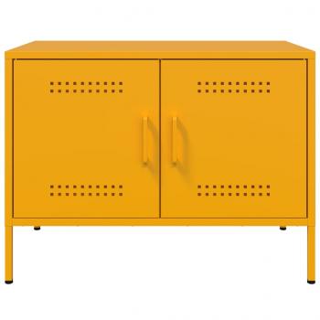 TV-Schränke 2 Stk. Senfgelb 68x39x50,5 cm Stahl