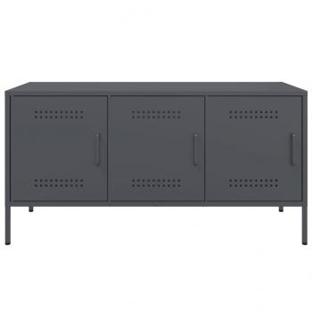 TV-Schrank Anthrazit 100,5x39x50,5 cm Stahl