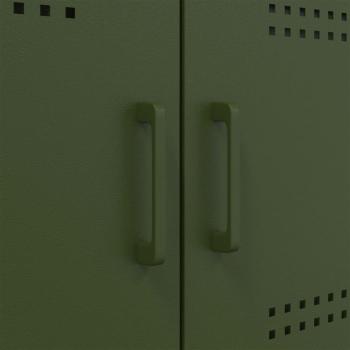 TV-Schrank Olivgrün 68x39x50,5 cm Stahl