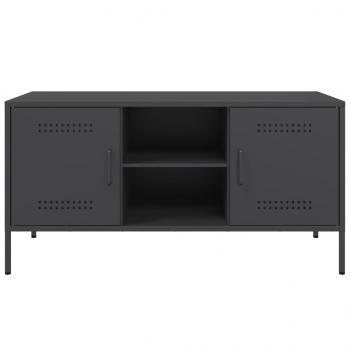 TV-Schrank Schwarz 100,5x39x50,5 cm Stahl