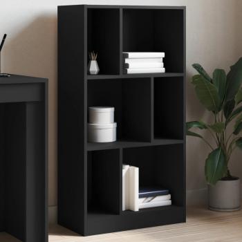 ARDEBO.de - Bücherregal Schwarz 57x28,5x107,5 cm Holzwerkstoff