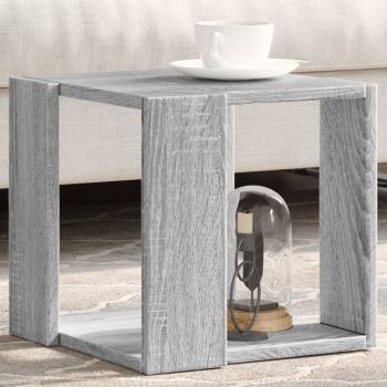 ARDEBO.de - Couchtisch Grau Sonoma-Eiche 32x32x30 cm Holzwerkstoff