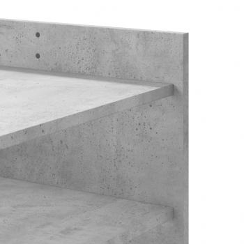 Couchtisch Betongrau 80x50x50 cm Holzwerkstoff