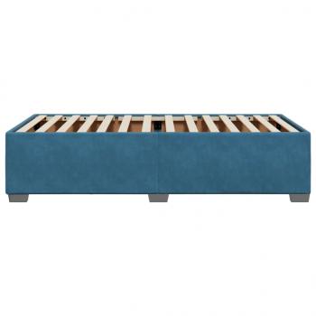 Bettgestell Blau 100x200 cm Samt