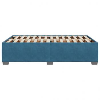 Bettgestell Blau 120x200 cm Samt