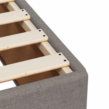 ARDEBO.de - Boxspringbett mit Matratze Taupe 120x190 cm Stoff