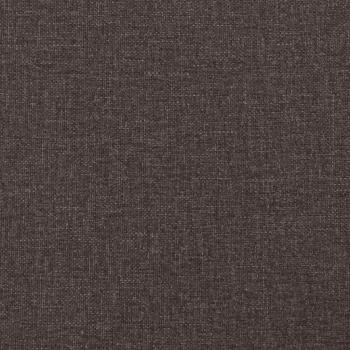 Boxspringbett mit Matratze Dunkelbraun 200x200 cm Stoff