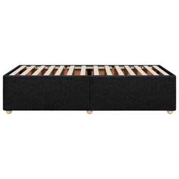 Bettgestell ohne Matratze Schwarz 100x200 cm Stoff