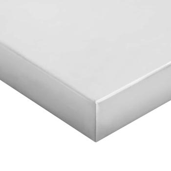 Wandregale 2 Stk. 75x23,5x3 cm Silbern Edelstahl
