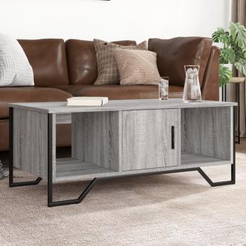 ARDEBO.de - Couchtisch Grau Sonoma 100x51x40 cm Holzwerkstoff