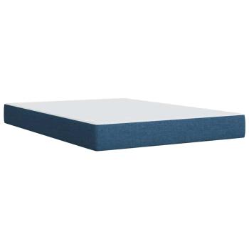 ARDEBO.de - Boxspringbett mit Matratze Blau 140x200 cm Stoff