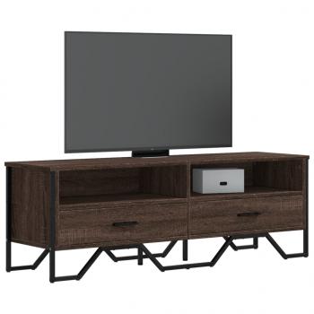 ARDEBO.de - TV-Schrank Braun Eichen-Optik 122x34x41 cm Holzwerkstoff