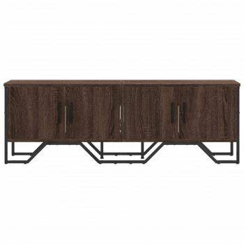 TV-Schrank Braun Eichen-Optik 122x34x41 cm Holzwerkstoff