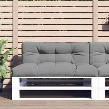 ARDEBO.de - Palettenkissen Grau 120x40x12 cm Stoff