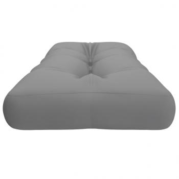 Palettenkissen Grau 120x40x12 cm Stoff