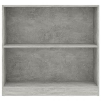 Bücherregal Betongrau 80x24x75 cm Holzwerkstoff
