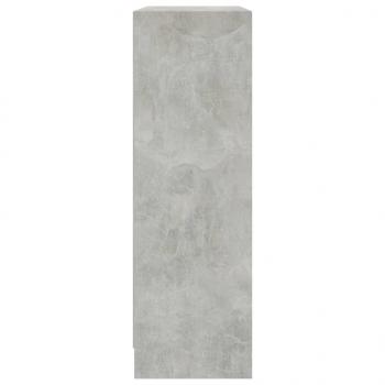 Bücherregal Betongrau 80x24x75 cm Holzwerkstoff