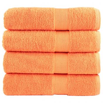 ARDEBO.de - Premium-Duschtücher SOLUND 4 Stk. Orange 70x140 cm 600 g/m²