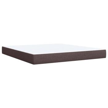ARDEBO.de - Boxspringbett mit Matratze Dunkelbraun 180x200 cm Stoff