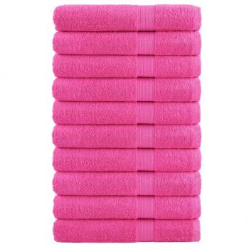 ARDEBO.de - Premium-Handtücher SOLUND 10 Stk. Rosa 100x200 cm 600 g/m²