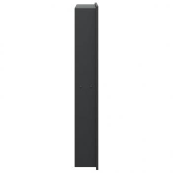 Duschnische Mattschwarz 32x62x9 cm Edelstahl