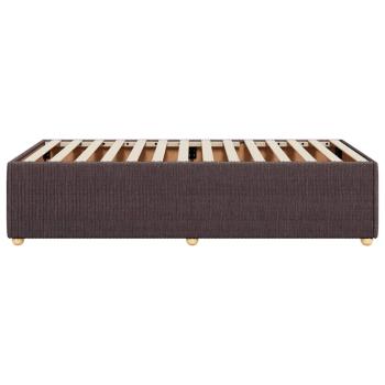 Bettgestell ohne Matratze Dunkelbraun 80x200 cm Stoff