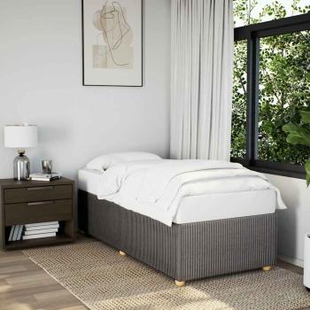 ARDEBO.de - Bettgestell Taupe 90x200 cm Stoff