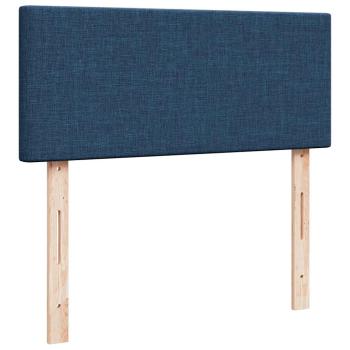 ARDEBO.de - Boxspringbett mit Matratze Blau 120x200 cm Stoff