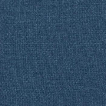 Boxspringbett mit Matratze Blau 120x200 cm Stoff