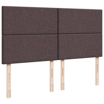 ARDEBO.de - Boxspringbett mit Matratze Dunkelbraun 180x200 cm Stoff