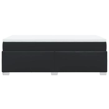 Boxspringbett mit Matratze Schwarz 100x200 cm Kunstleder