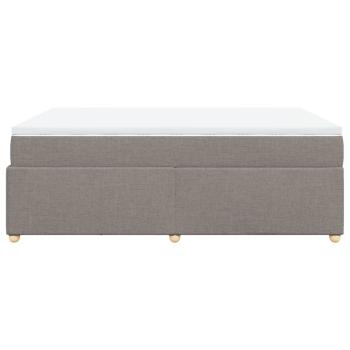Boxspringbett mit Matratze Taupe 140x190 cm Stoff