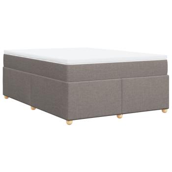 Boxspringbett mit Matratze Taupe 140x190 cm Stoff