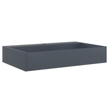 Waschbecken 60x38x11 cm Mineralguss/Marmorguss Anthrazit