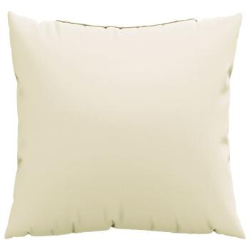 Sofakissen 4 Stk. Creme 40x40 cm Stoff