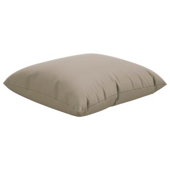 Sofakissen 4 Stk. Taupe 50x50 cm Stoff