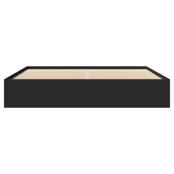 Bettgestell Schwarz 200x200 cm Holzwerkstoff