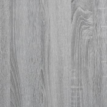 Bettgestell mit Kopfteil Grau Sonoma 90x200 cm Holzwerkstoff