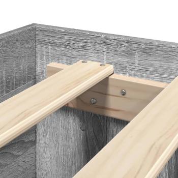 Bettgestell Grau Sonoma 120x190 cm Holzwerkstoff