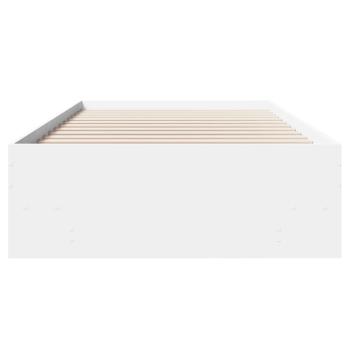 Bettgestell Weiß 90x190 cm Holzwerkstoff