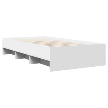Bettgestell Weiß 90x190 cm Holzwerkstoff