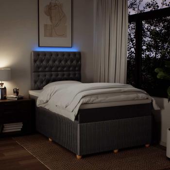 Boxspringbett mit Matratze Taupe 120x190 cm Stoff