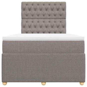 Boxspringbett mit Matratze Taupe 120x190 cm Stoff