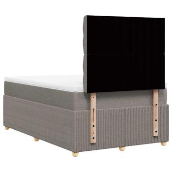 Boxspringbett mit Matratze Taupe 120x190 cm Stoff